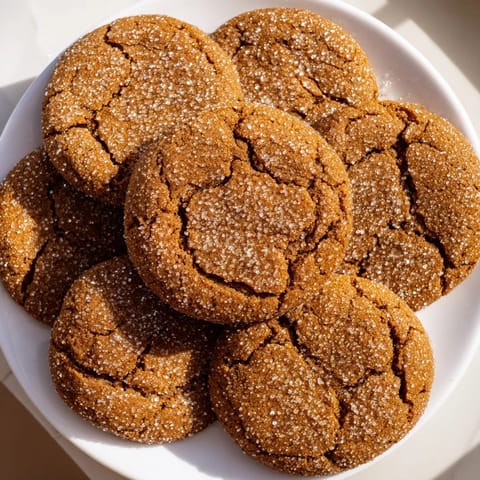 Molasses Chewy Gingerbread Cookies