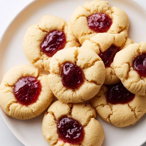 Classic buttery thumbprint cookies