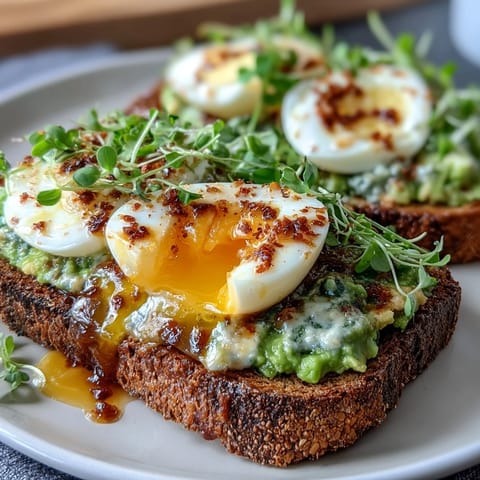 Light Avocado Egg Toast