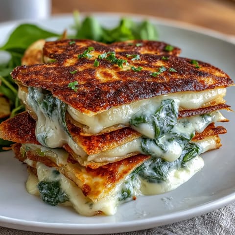 Shamrock-shaped spinach quesadillas filled with melted cheddar cheese and fresh greens, perfect for a festive St. Patrick's Day snack.