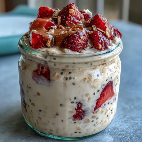 Strawberry Vanilla Protein Oats