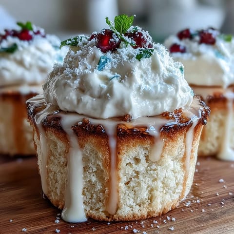Cinco de Mayo Tres Leches Cupcakes with whipped cream and cinnamon on a festive plate, perfect for celebrations.  