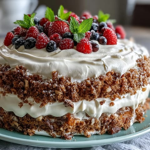 Easter Carrot Pavlova Lemon Tart