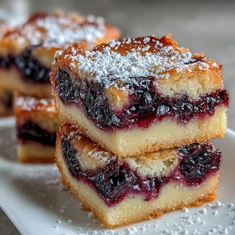 Bright, tangy blackberry lemon bars swirled atop buttery shortbread, a delightful treat.