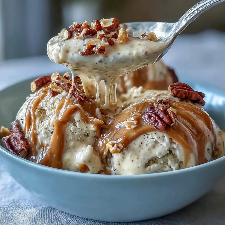 Decadent 4-Ingredient Peanut Butter Banana Ice Cream, showcasing its smooth, frozen texture.