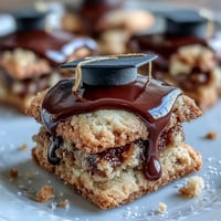 Celebrate your graduate with these delightful sugar cookies, topped with a simple fondant mortarboard hat for a festive touch. Perfect for parties or gifting!