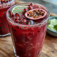 Creamy Dragon Drink Refresher with Coconut Milk and Fresh Dragon Fruit